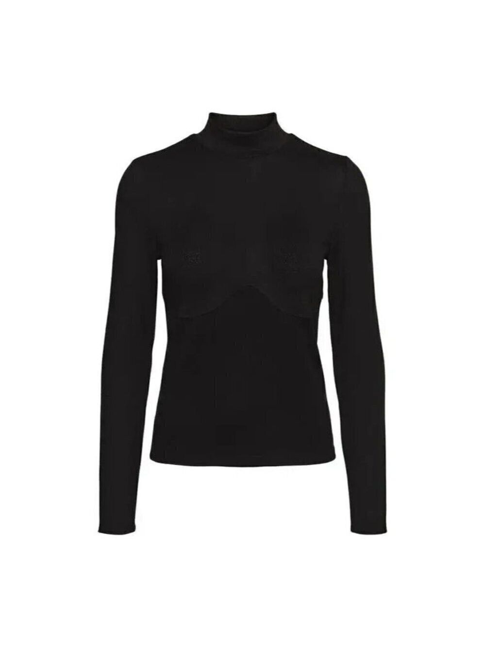 VERO Moda BNWOT Womens Mock Neck Ribbed Sweater "Edna"